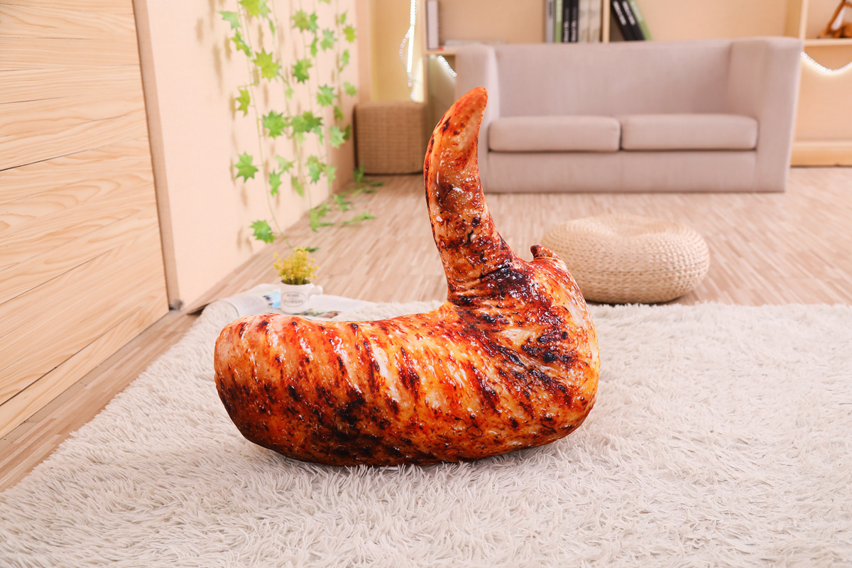 Animals Custom Toys Simulation Stuffed Plush Turkey Chicken Leg Pillow