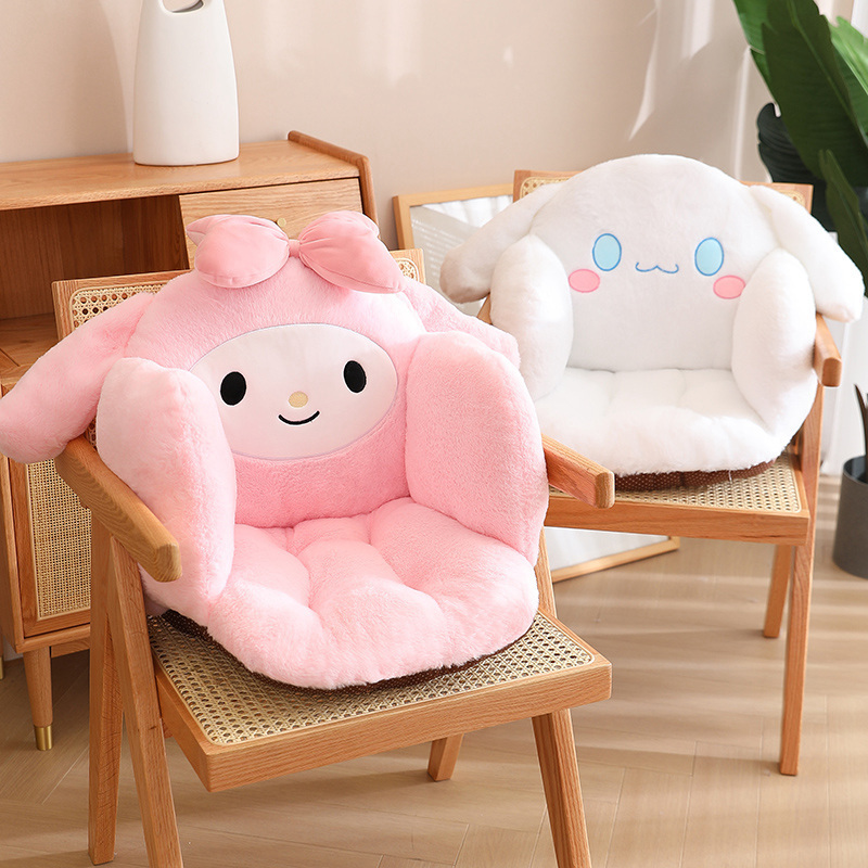 Sanrio Stuffed Animal Winter Plush Seater Kuromi My Melody Plush Figure Seat Soft Wholesale Sanrio Plush Sofa