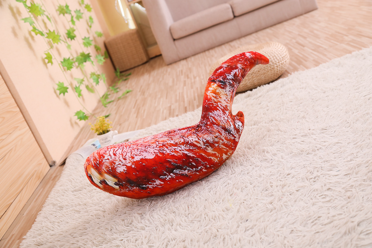 Animals Custom Toys Simulation Stuffed Plush Turkey Chicken Leg Pillow