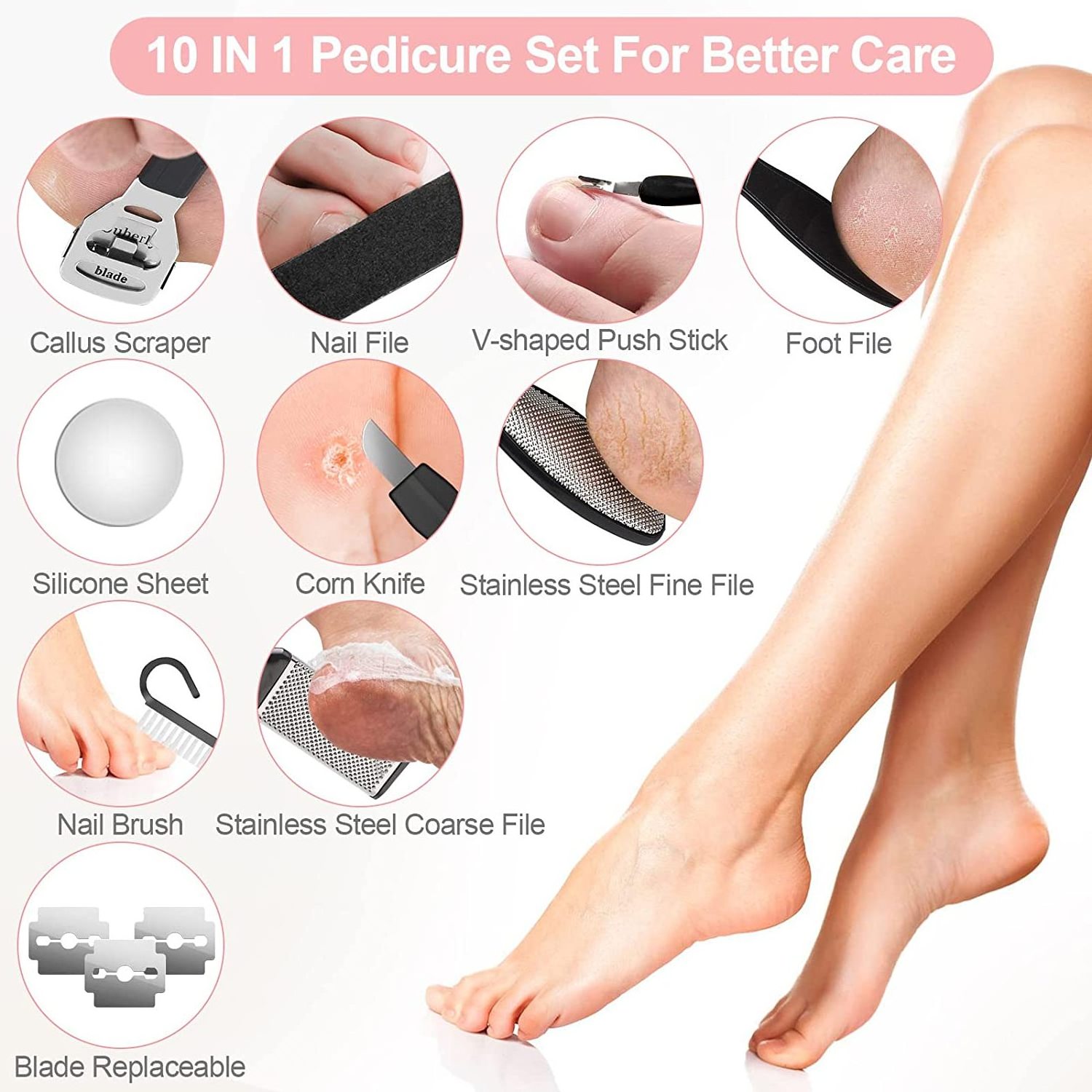 Electric Callus Remover for Feet,Rechargeable Pedicure Tools,Led Display Foot Callus Remover for Hard Cracked Dry Dead Skin