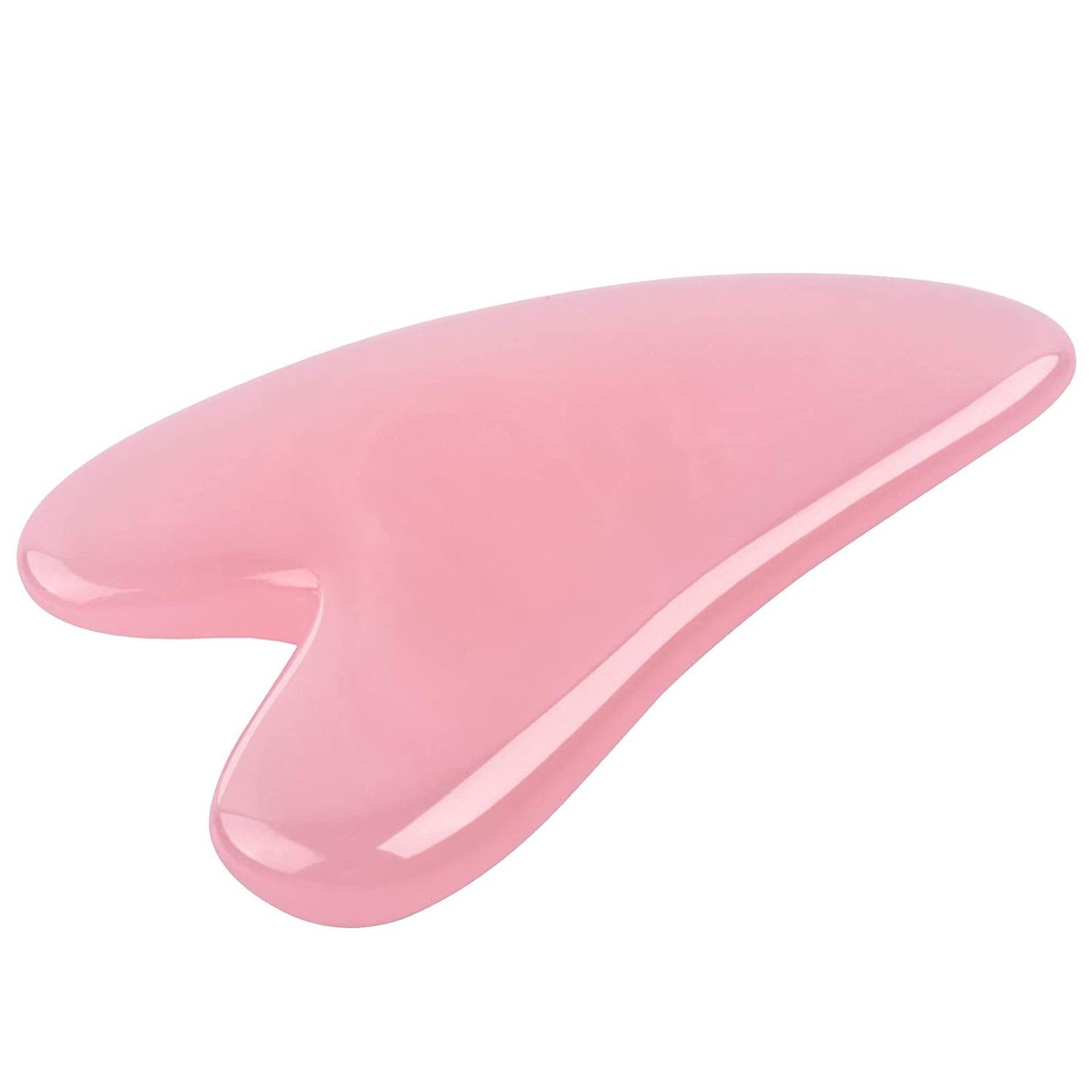 Guasha Pink Guasha Board Rose Quartz Pink Jade Stone Scraping Massage Tool Gua Sha Board