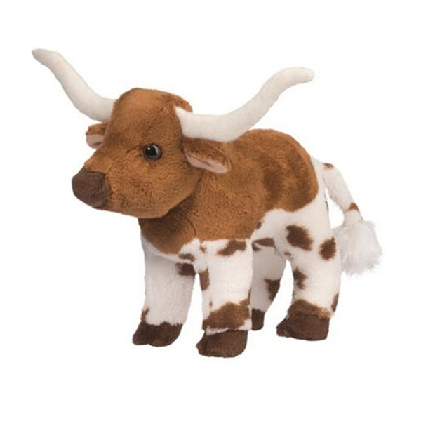 Factory direct sale custom brown stuffed plush toy bull