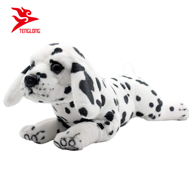 EN71 approval custom lifelike soft plush stuffed dalmatians toy