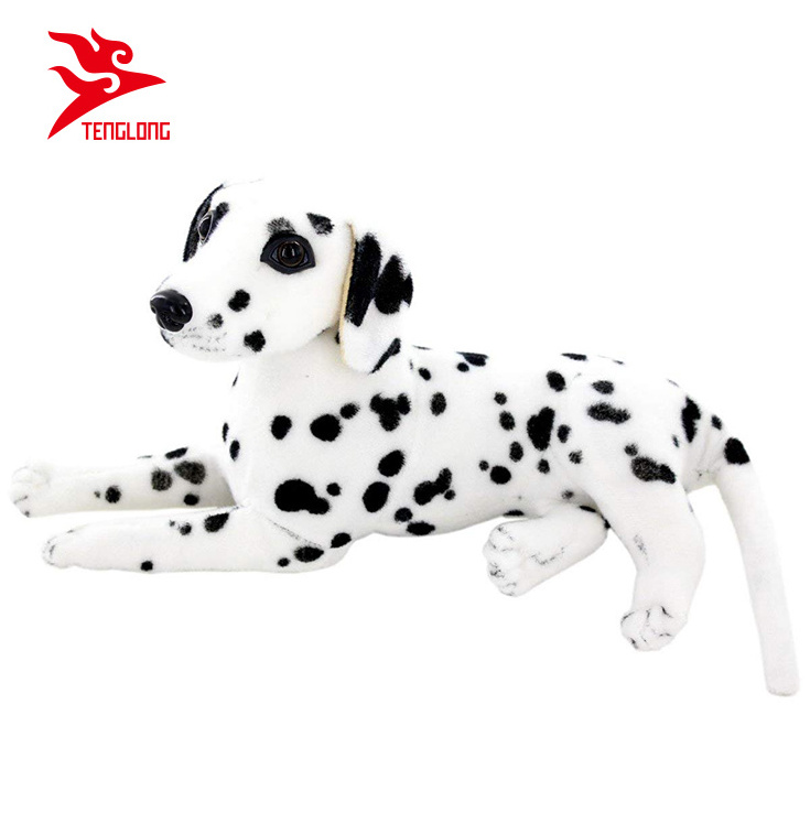 EN71 approval custom lifelike soft plush stuffed dalmatians toy