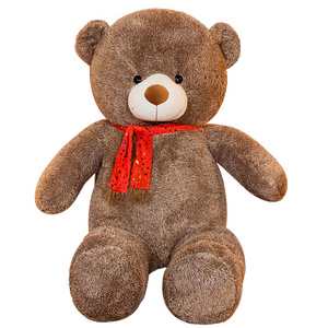 Big Bear Doll Big Teddy Cuddle Ribbon Bear Cute Bear Girlfriend Present Stuffed Toy