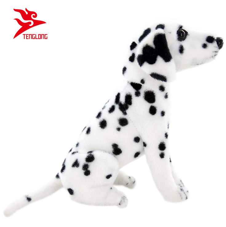 EN71 approval custom lifelike soft plush stuffed dalmatians toy