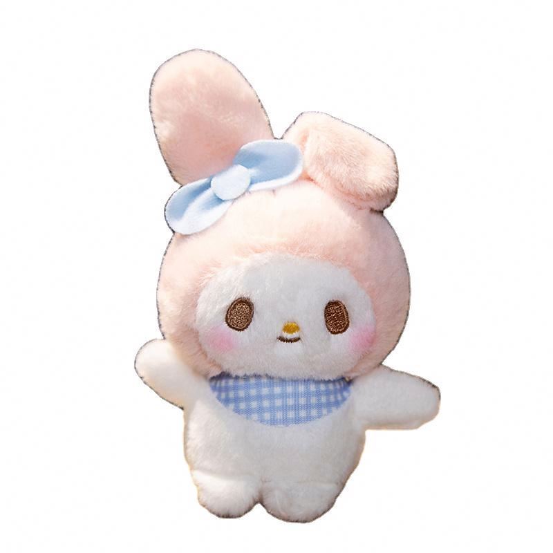 2023 Sanrio Japan Figure Stuffed Plush Toys Kuromi Plush My Melody Mini Kawaii Sanrio Kitten Plush Keychain Wholesale