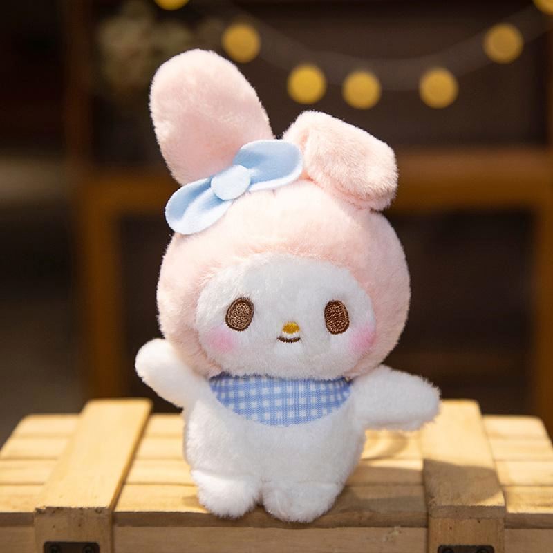 2023 Sanrio Japan Figure Stuffed Plush Toys Kuromi Plush My Melody Mini Kawaii Sanrio Kitten Plush Keychain Wholesale