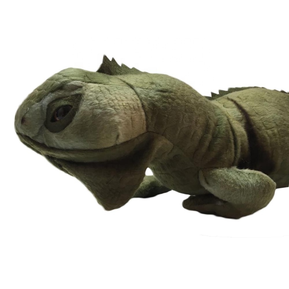 Custom Realistic Green Iguana Plush Toys Large Lizard Lifelike Plush Toy Stuffed Animal American Iguana Soft Doll