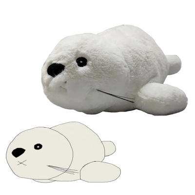 White Custom Stuffed Animal Toys Wholesale Plush Seals free shipping new design 30cm sea animal plush sea dog toy