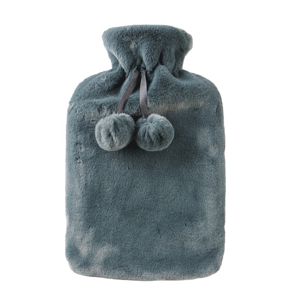 Free sample hot water bottle with plush cover bs hot water bag cover