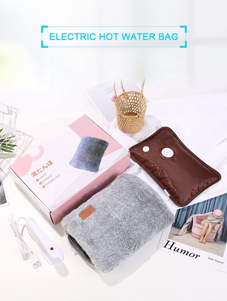 electric water heater bag rechargeable hot water bag electric hot water bottle with cover