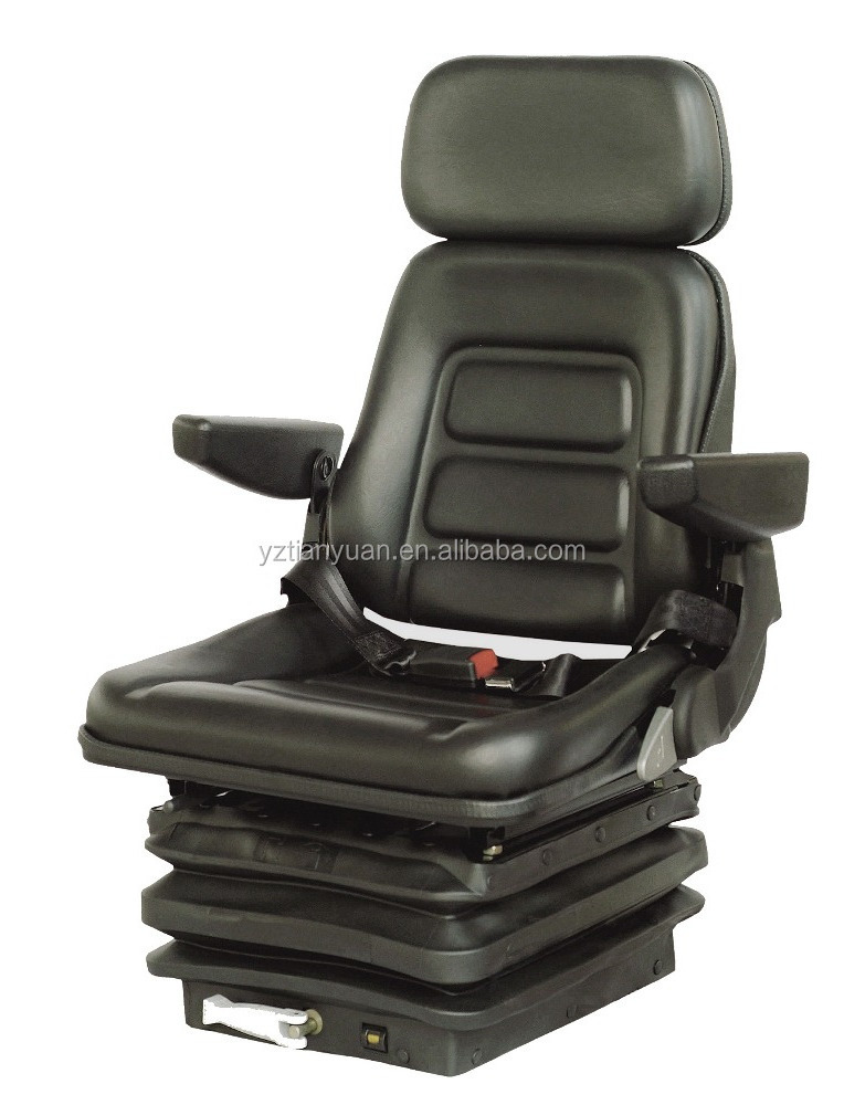 Forklift Truck Driver Seat with air spring, Black PVC Leather forklift Seat TY-A11