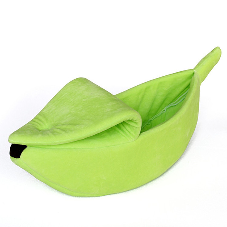 Dropshipping 40cm Small Size Cat Banana Bed Pet House Bed