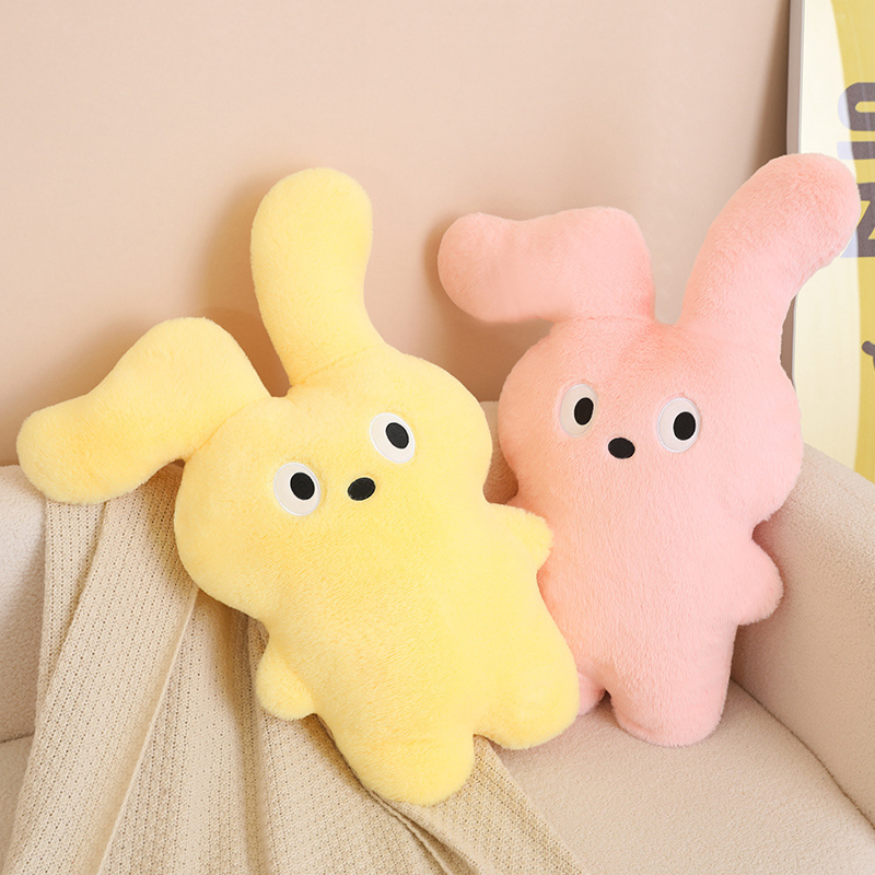 OEM ODM Custom Plushie Bunny Toy Long ear Design Soft Fabric Stuffed Animal Plush Toys