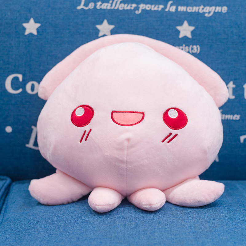 Cartoon Pink Plush Squid Large Mood Octopus Plush Pillow 35cm Squid Plush Pillow