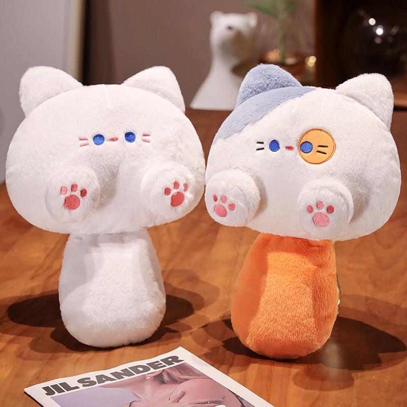 OEM/ ODM custom animals cartoon designed Long tail cat plush stuffed toys for children