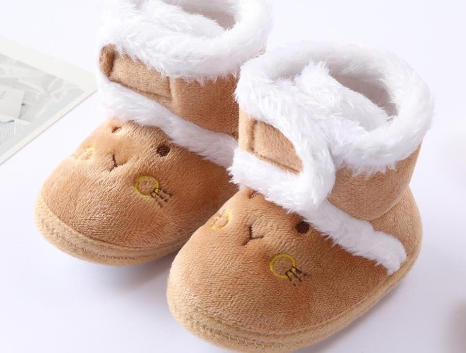 Infant Slippers Toddler Baby Boy Girl Knit Crib Shoes Cute Cartoon Anti-slip Baby Shoes Slippers