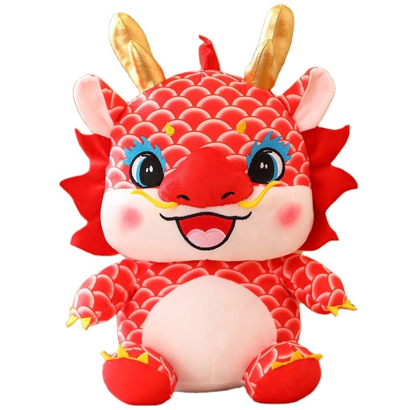 Cute mascot cartoon style Little Dragon Stuffed toy as a Activity Gift