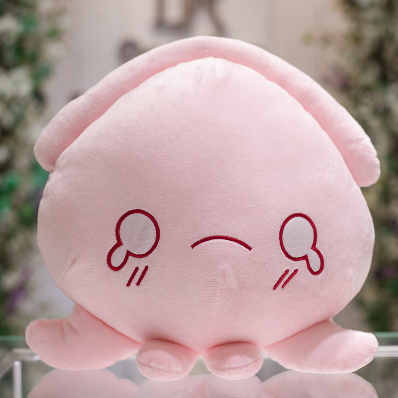 Cartoon Pink Plush Squid Large Mood Octopus Plush Pillow 35cm Squid Plush Pillow