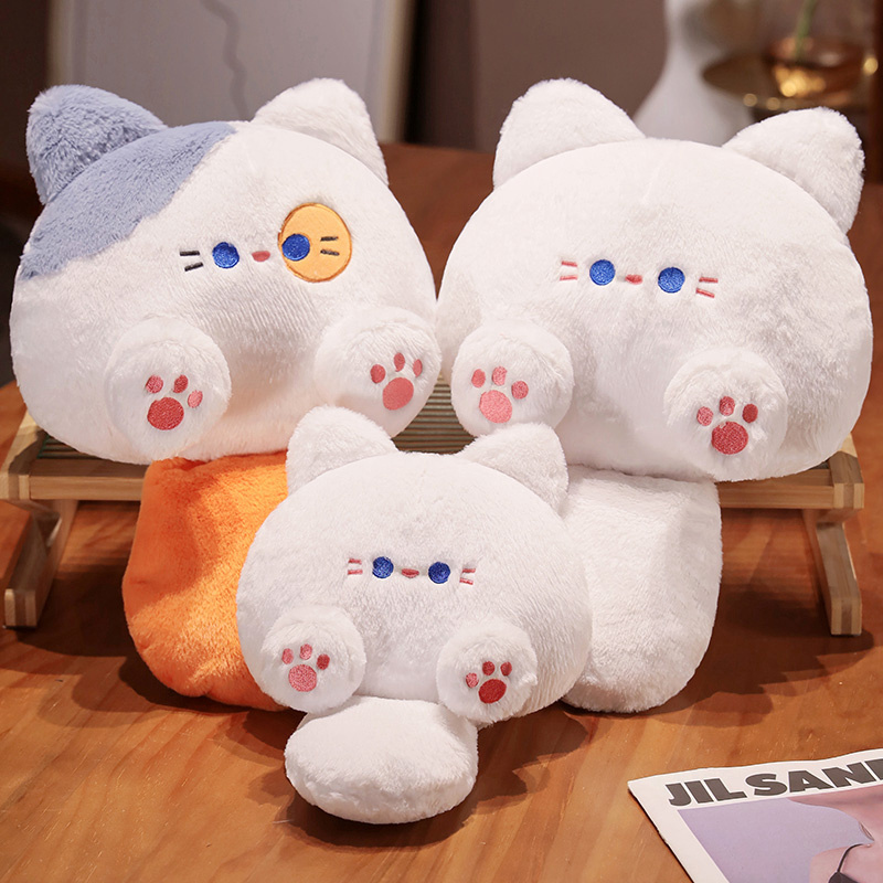 OEM/ ODM custom animals cartoon designed Long tail cat plush stuffed toys for children