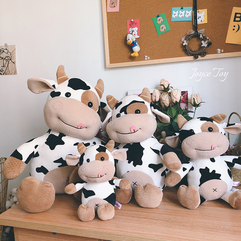 New 2022 Toys Cute 25cm Plush Milk Cow Toy Stuffed Animal