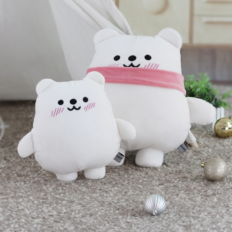 E-packet Shipping 30cm Kawaii Polar Bear Plush for Girlfriend Stuffed Animal with Scarf Plush Polar Bear Teddy