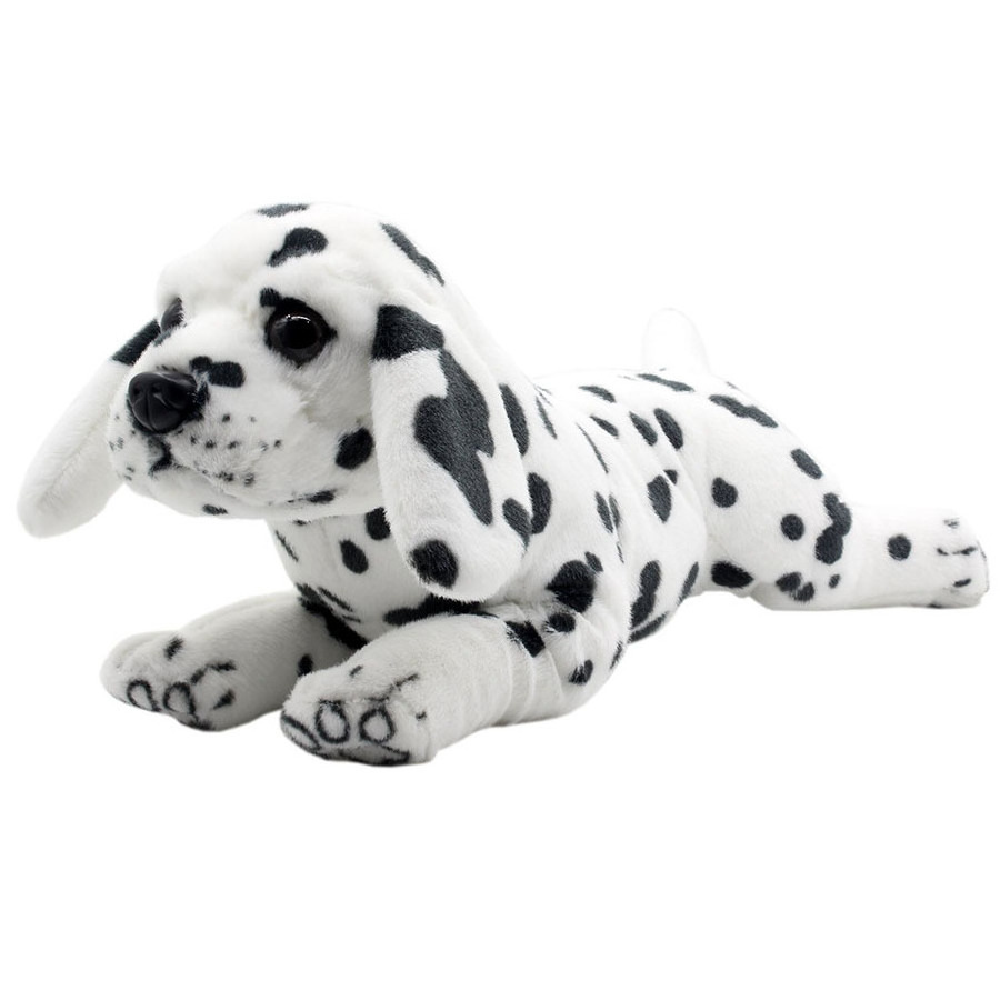 Creative Real Life Animal Dalmatian Plush Stuffed Dog Soft Dog with Dot