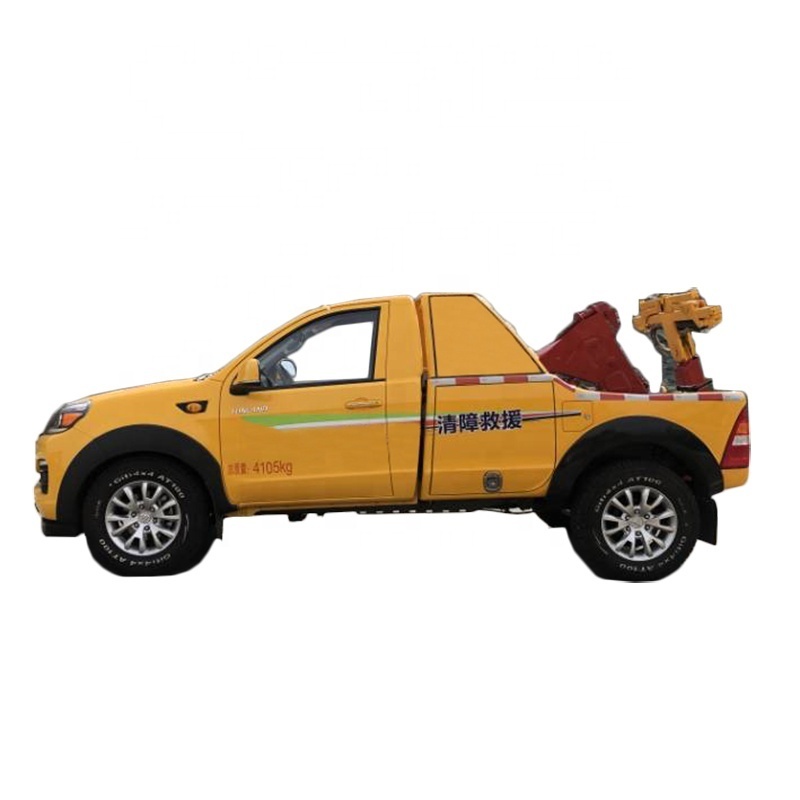 Multifunctional China 4 Wheel LHD 150HP Diesel Engine Pickup Wrecker Tow Truck For Sale