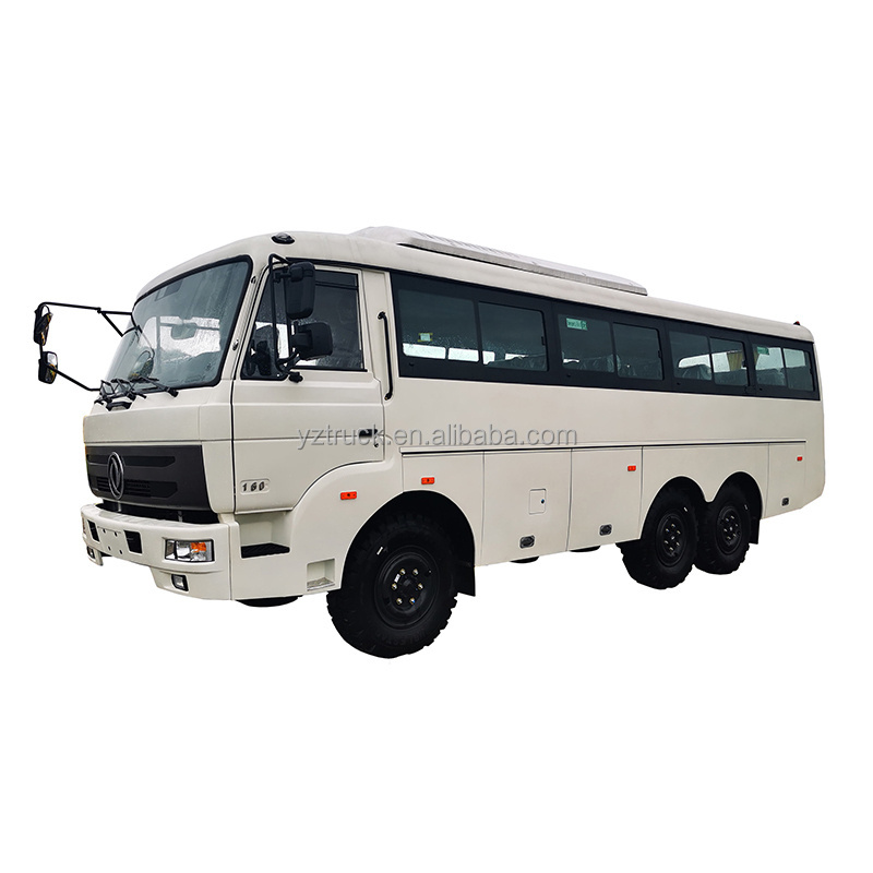 Brand New Dongfeng 190hp 30 Seater Multifunctional 6x6 Off Road Bus for Sale