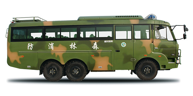 Dongfeng 24-30 seat diesel camouflage mini off-road tourist passenger bus on sale