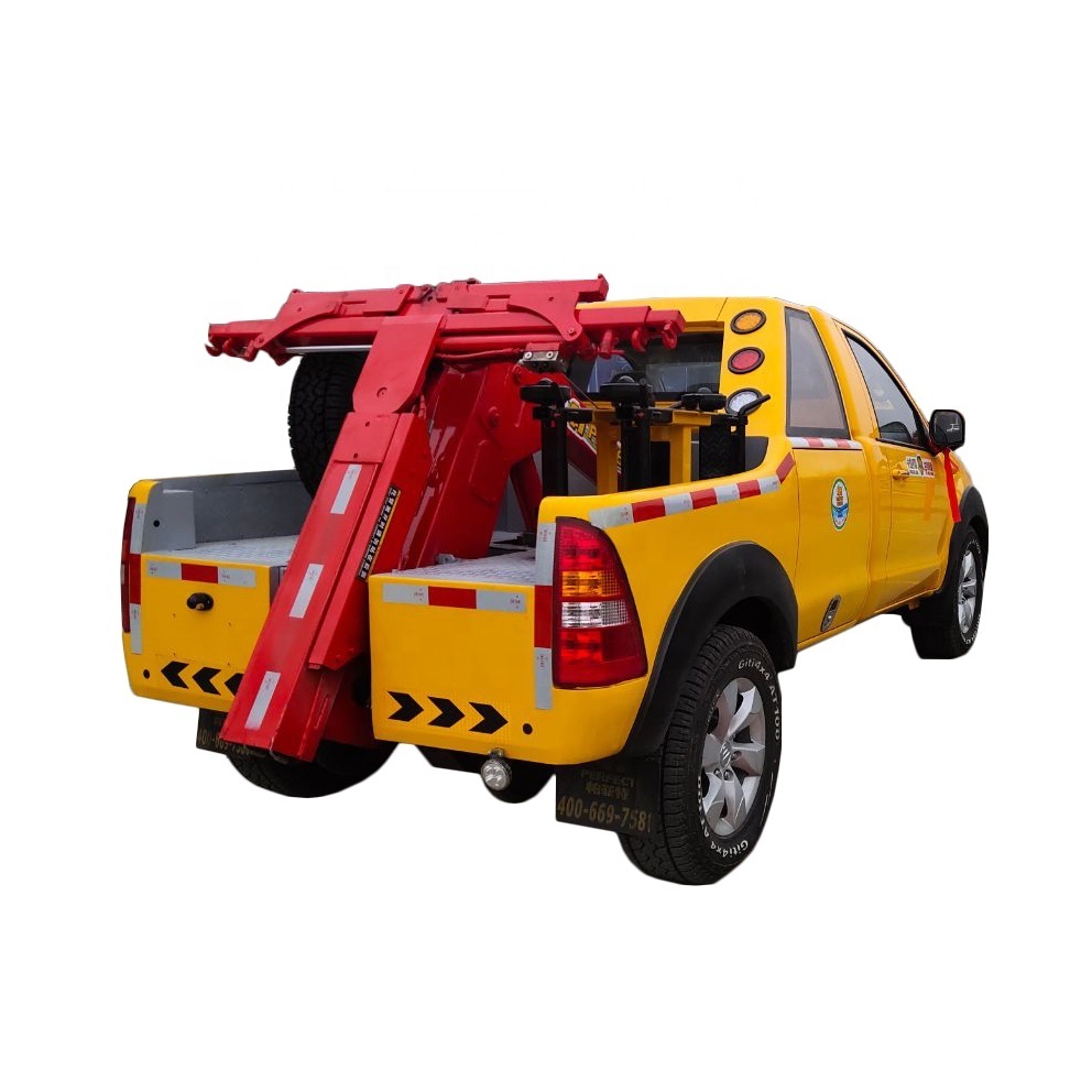 Multifunctional China 4 Wheel LHD 150HP Diesel Engine Pickup Wrecker Tow Truck For Sale