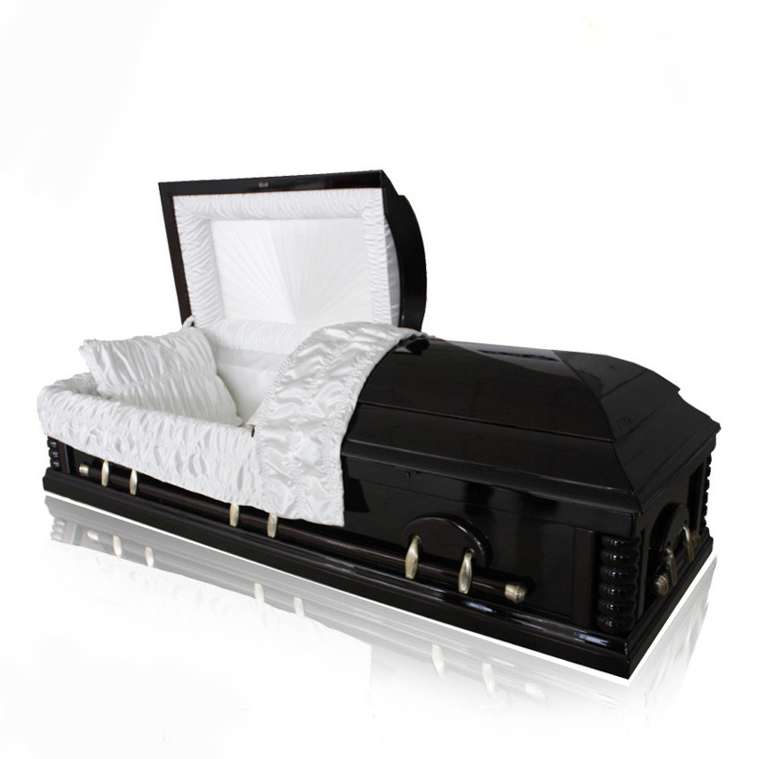 JS-A272 Funeral china glass casket wine bottle caskets and coffins