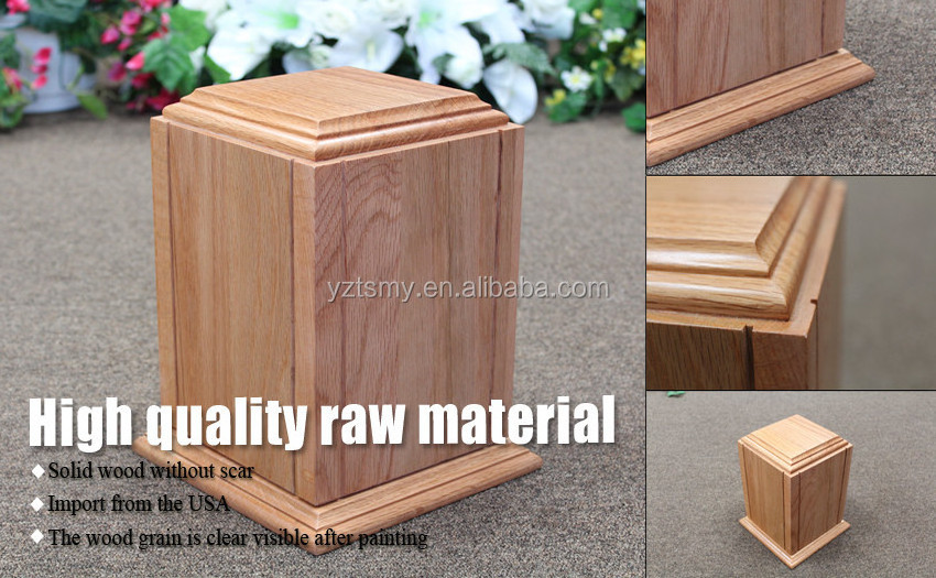 JS-URN711 wholesale unique wooden pet urn boxes ceramic urns for human ashes wholesale cremation urns