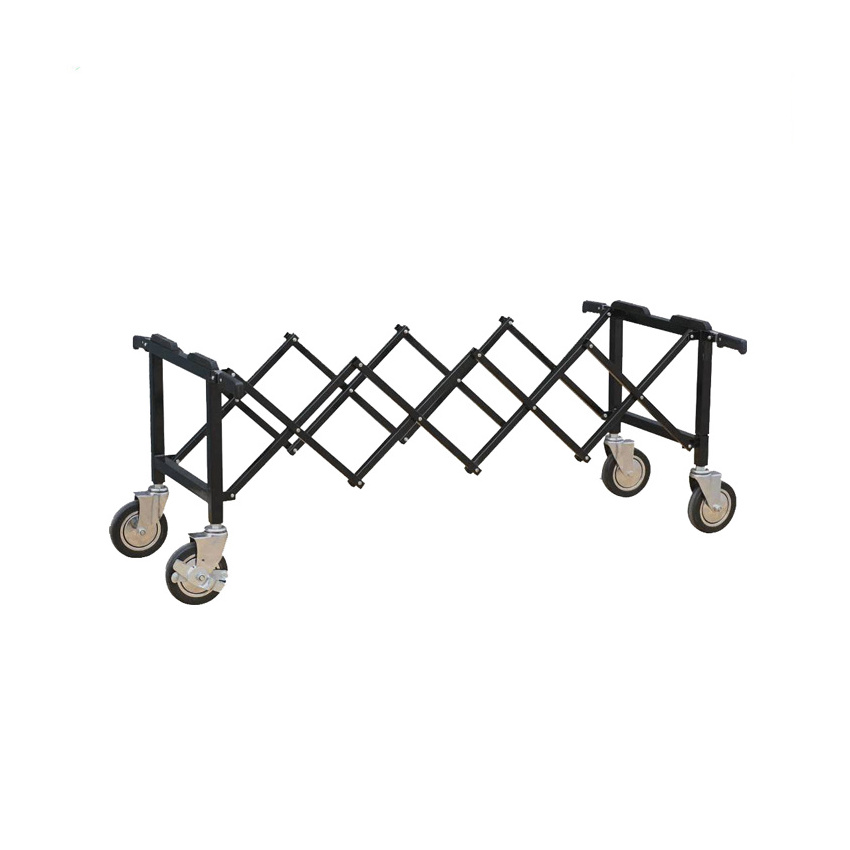 JS-TR02 Stainless steel Church coffin casket display stand trolley funeral