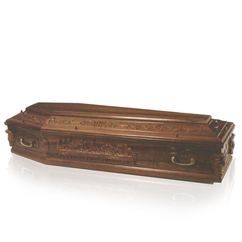 JS-E095 Professional funeral coffin manufacturer wooden coffin