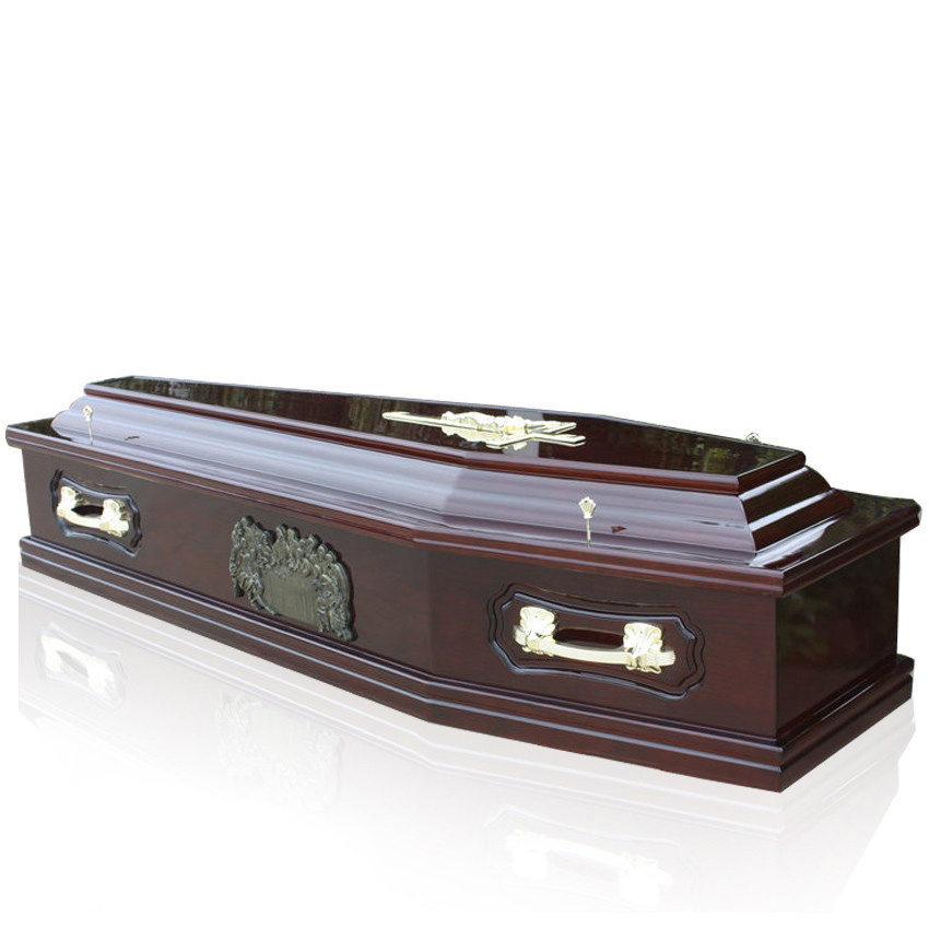 JS-E095 Professional funeral coffin manufacturer wooden coffin