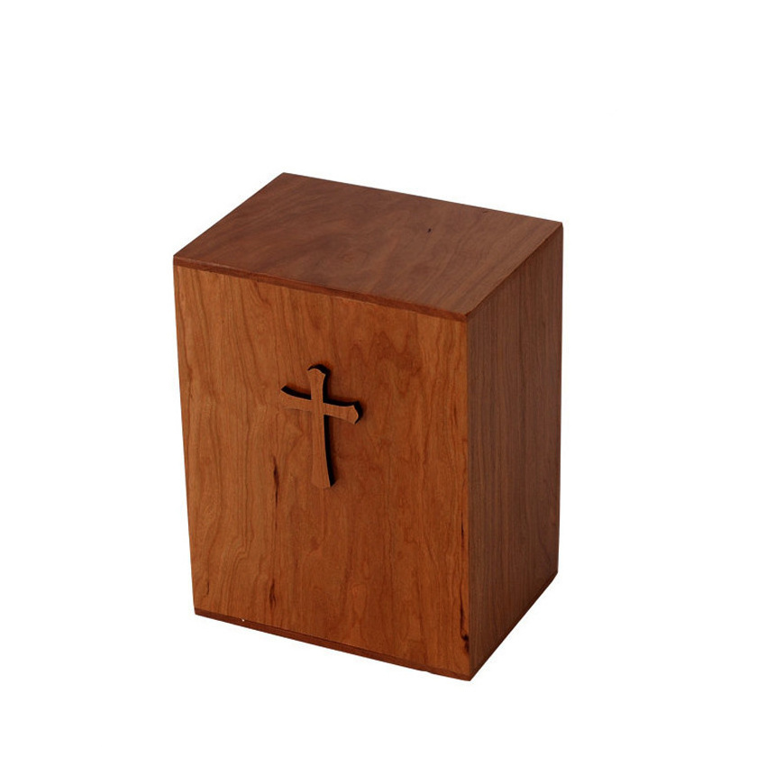 JS-URN711 wholesale unique wooden pet urn boxes ceramic urns for human ashes wholesale cremation urns