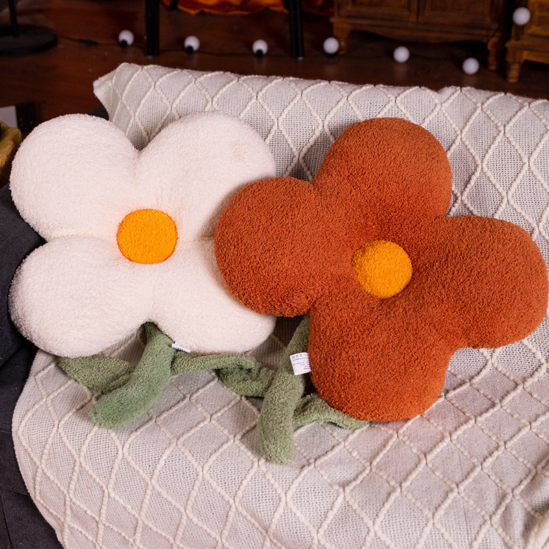 IN STOCK soft high quality wholesale flower doll stuffed plush toy cushion throw pillow flower plush