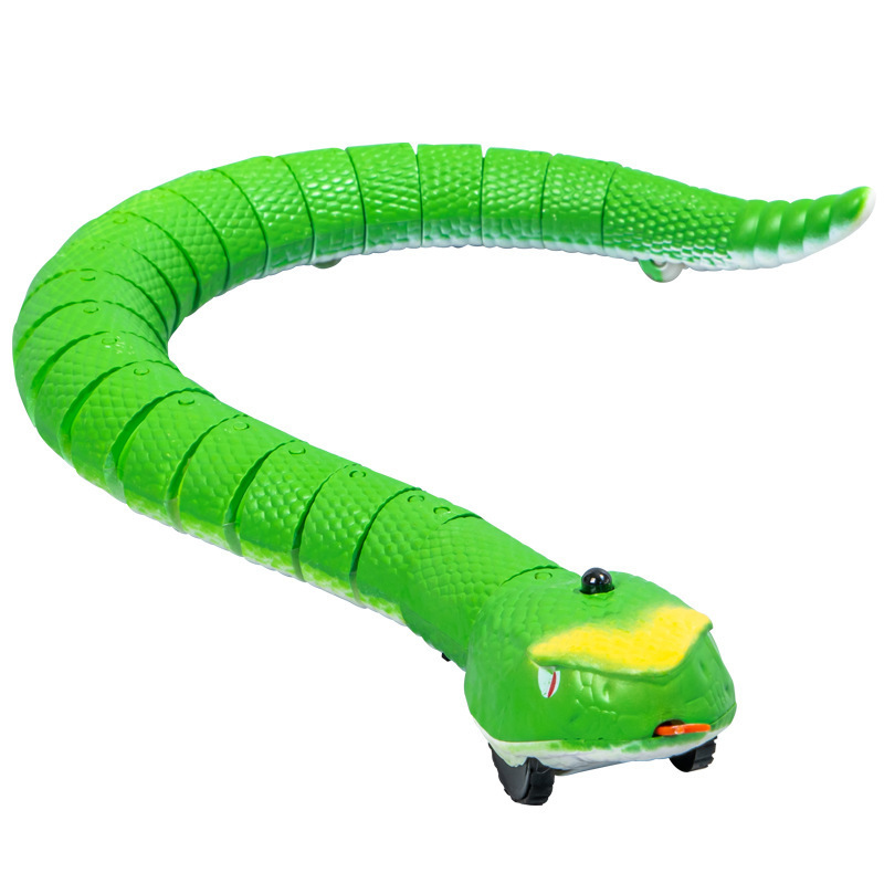 Electronic Trick Toy Remote Control Rattlesnake Built-in Charging Simulation Animal Crawling Realistic Effect Toy Snake