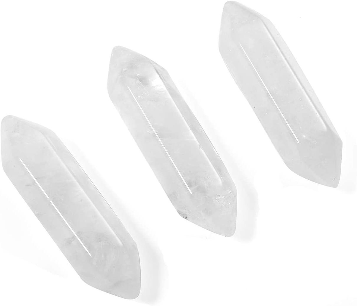 Mini White Transparent Obelisk Quartz Healing Aura Crystal Crystal Tower Wand Point Bulk