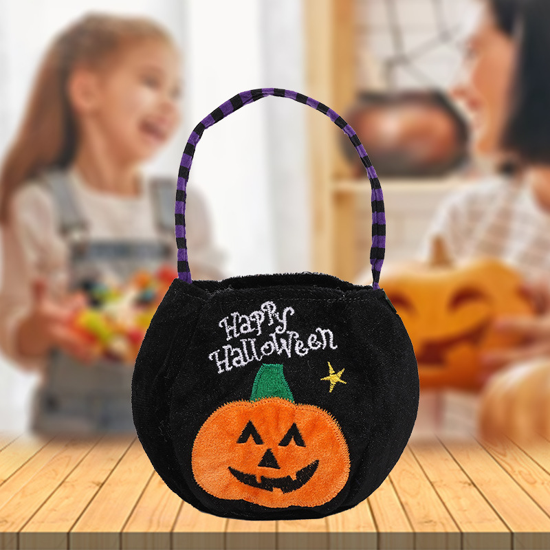 Halloween decorations witch pumpkin tote bag children's holiday candy bag party party dress up props