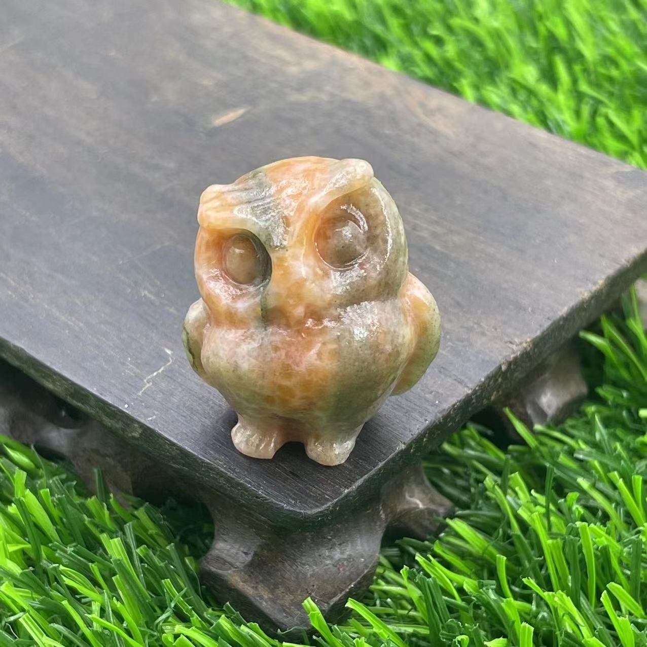 2024 Top Quality Labradorite Stone Carving owls with best finish Healing owls Gemstone Natural Agate Stone labradorite