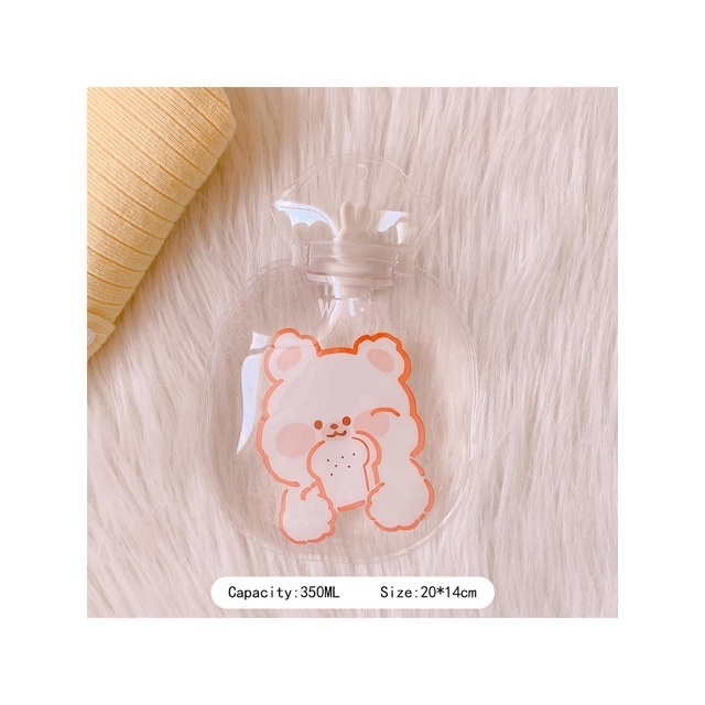 Hot water bottle cheap with cute cartoon mini portable hot cold pack for cramps