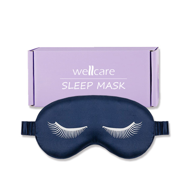 Satin sleep eye mask softer and lighter cute for travel relax no pressure on eyes