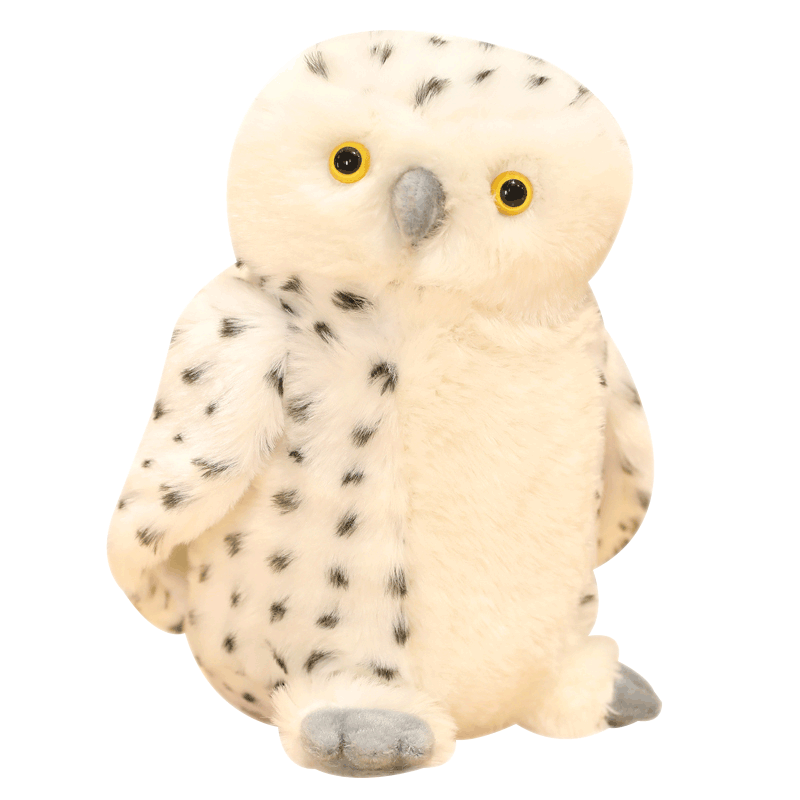 Creative bird stuffed white simulation plush owl plush toys cute owl soft toy kawaii owl stuffed toy