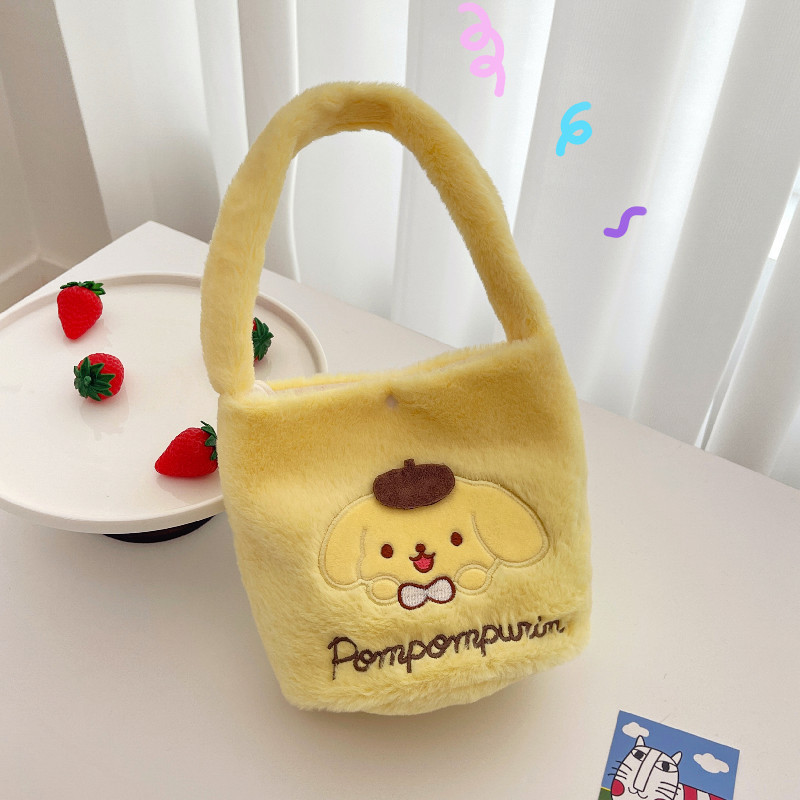 stuffed kids product peluches sanrio tote bag cartoon hand sanrio lunch bag cute plush wholesale sanrio bag