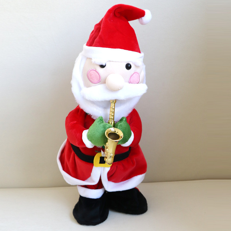 singing and dancing christmas tree toy christmas deer dancing santa claus light singing recording santa claus dancing toy