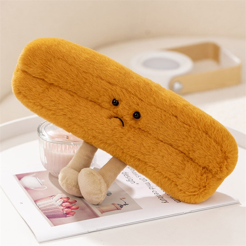 new design food simulation pillow plush deep-fried dough sticks cookie bread food plush toast kawaii plush food