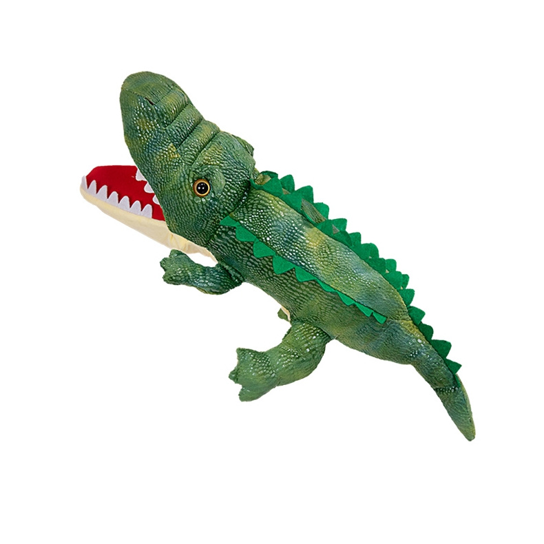 New arrived stuffed Amphibians toys frog lizard snake crocodile hand puppet hand puppet frog cute animals plush hand puppets